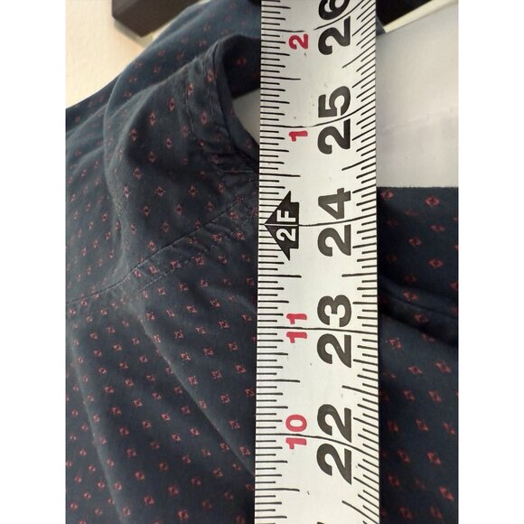 Beverly Hills Polo Club Dark Blue Short Sleeve Button Down Shirt Size 2XLB - Picture 12 of 12